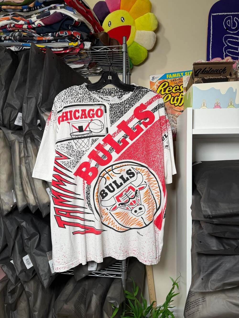 Vintage 90s Chicago Bulls AOP T-Shirt